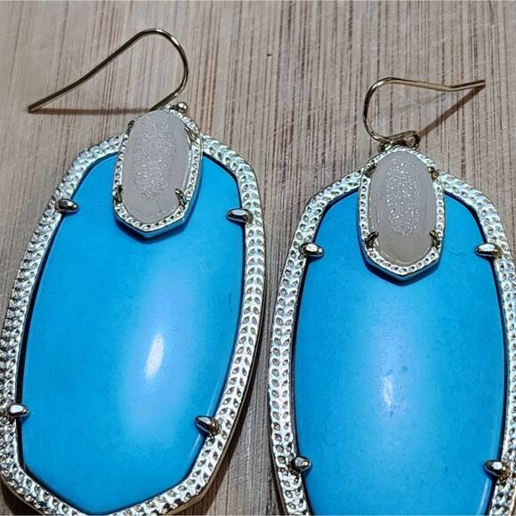 Brighton Darby turquoise iridescent? Earrings‎ - Picture 3 of 7